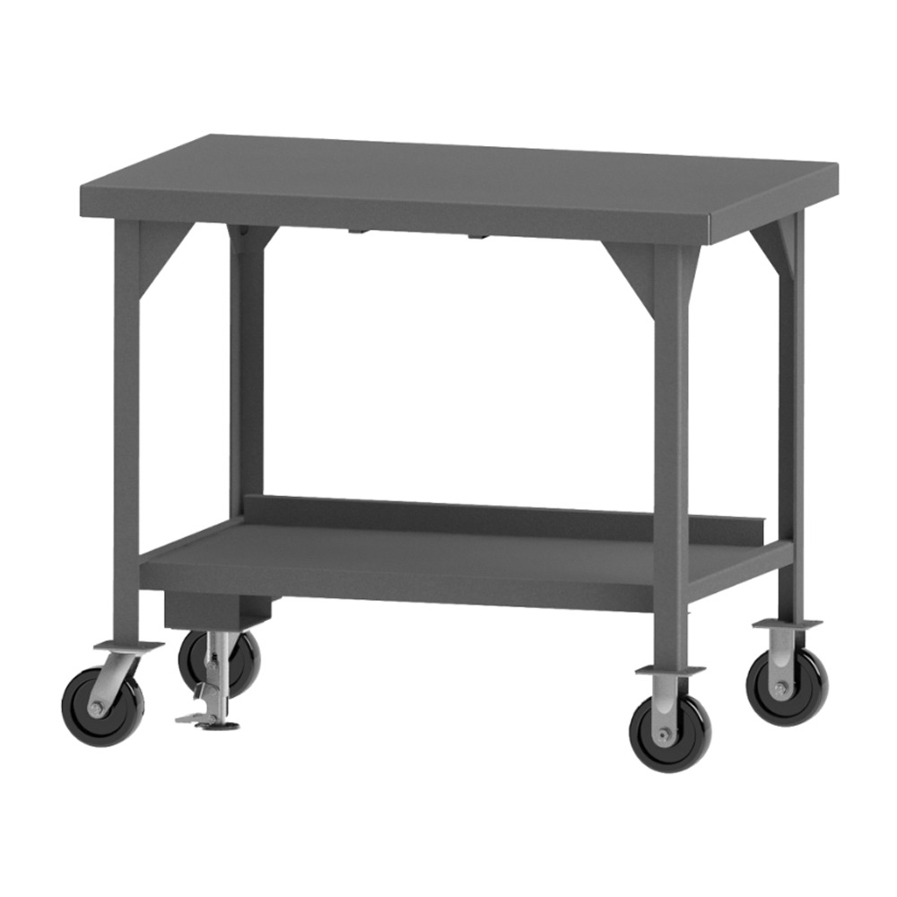 Heavy Duty, Mobile Workbench with Floor Lock, 72 x 36 - 1