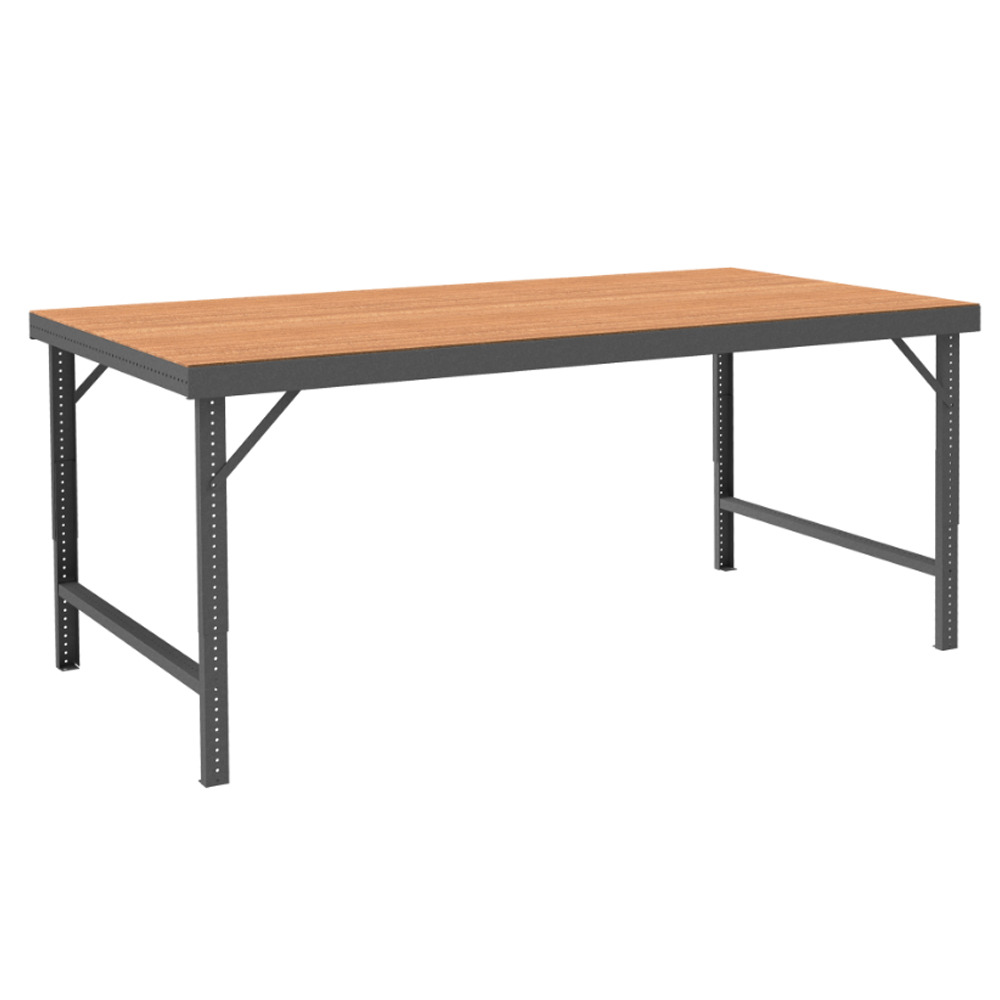 Folding Leg Workbench, Tempered Hardboard Top, 60 x 36 - 1