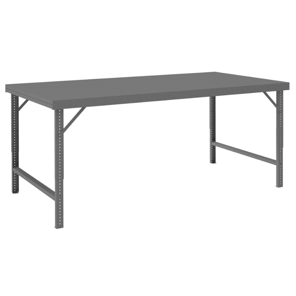 Folding Leg Workbench, Steel Top, 96 x 48 - 1