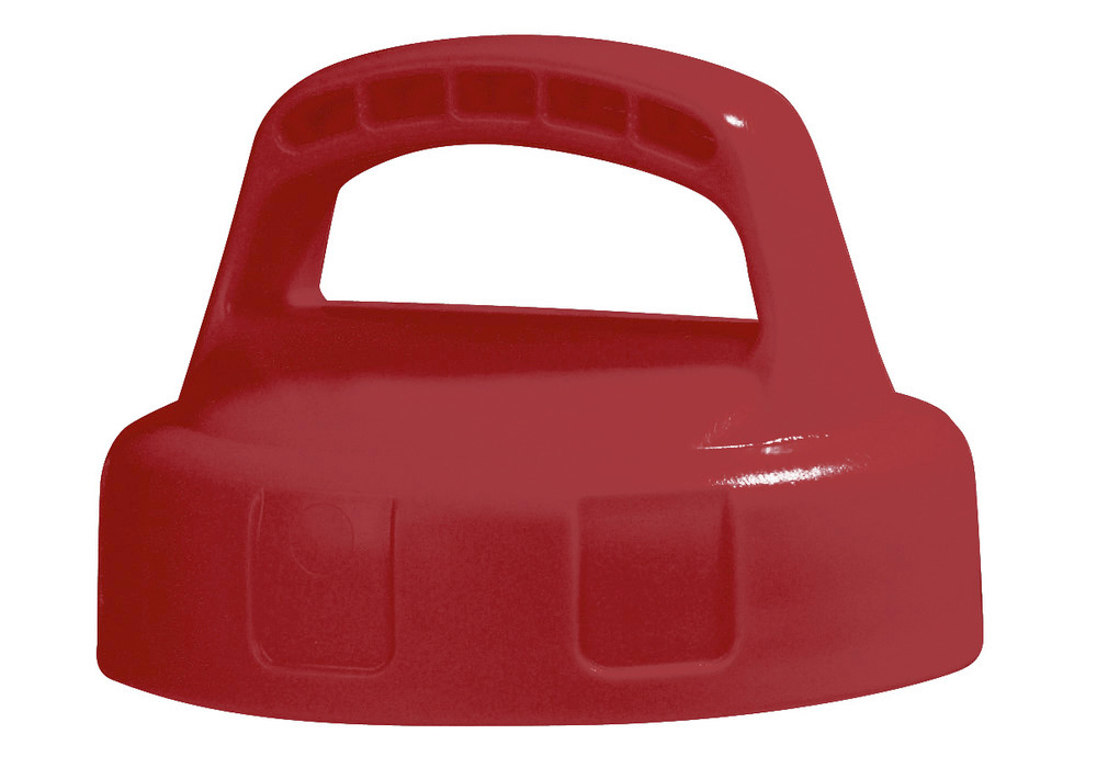 Funktionsdeckel für Flüssigkeitsbehälter, geschlossen, rot