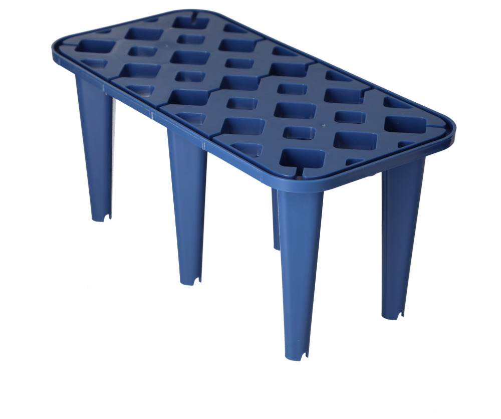 Grid element, plastic, blue, 380 x 190 x 180 mm, for plastic small container tray - 4