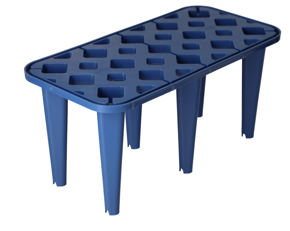 Grid element, plastic, blue, 380 x 190 x 180 mm, for plastic small container tray - 1