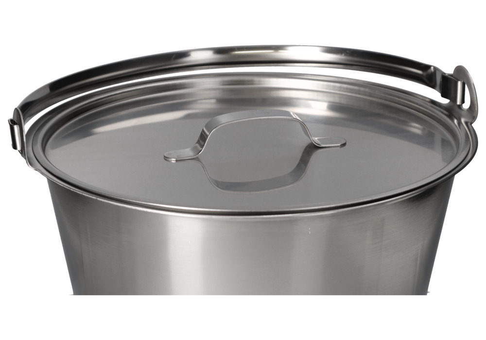 Couvercle pour seau en inox de 10 litres - 4