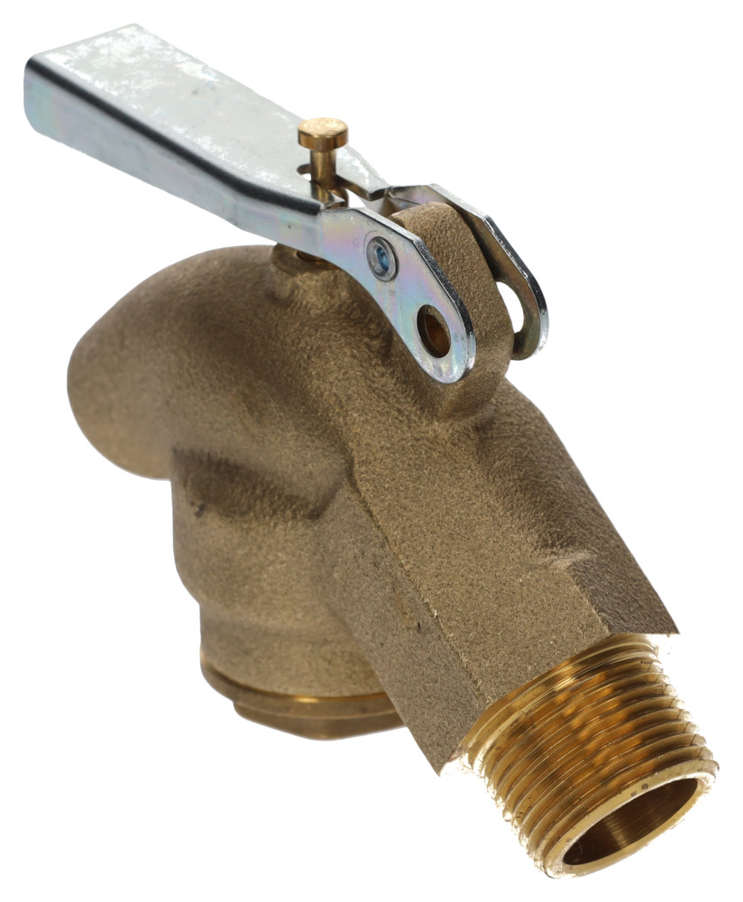 Brass tap ¾" for aggressive liquids, self closing - 1