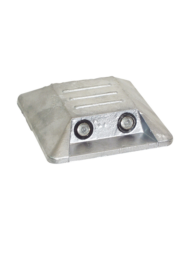 Alumarkierungsnagel 100 x 100 mm, zum Aufkleben, mit zwei Reflexlinsen beidseitig, VE = 25 Stück - 1