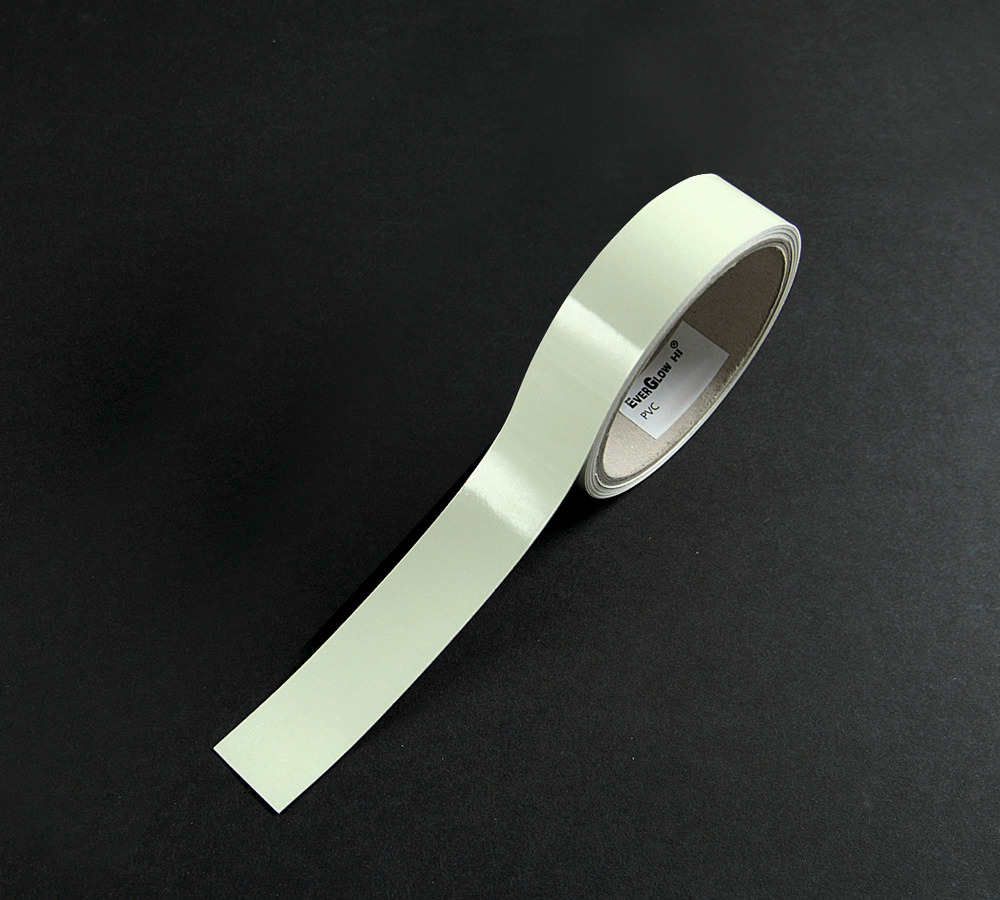 Značkovací páska, fotoluminiscenční, samolepicí, fólie 25 m x 25 mm - 1