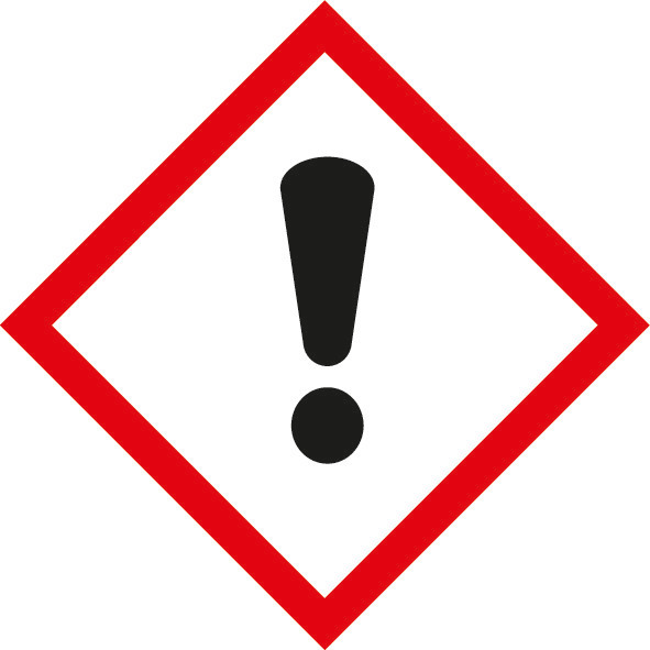 Chemický symbol nebezpečí GHS 07, dráždivé látky, samolepicí fólie, 21 x 21 mm, BJ = 5 x 35 ks - 1