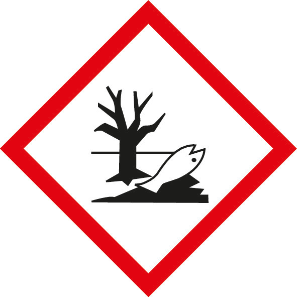 Chemický symbol nebezpečí GHS 09, nebezpečí pro životní prostředí, samolepicí, 21 x 21 mm, 5 x 35 ks - 1