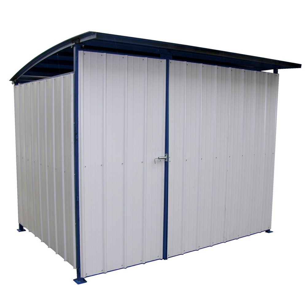 Steel Multi Duty Shed with Front Doors 95-1/2 In. x 120 In. x 90-1/16 In. Blue/White - 1