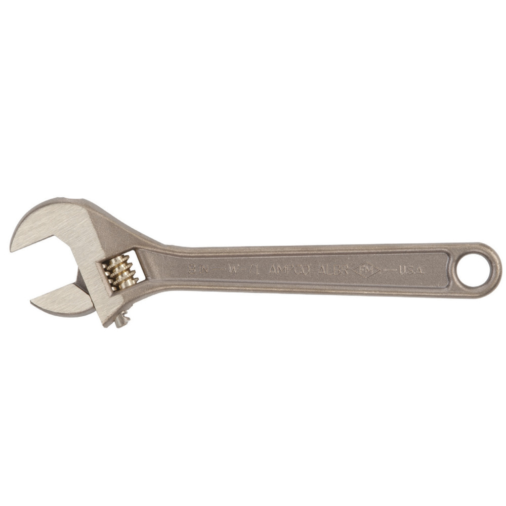 Wrench Adjustable 12" OAL, Non-Sparking, Non-Magnetic, Corrosion Resistant - 1