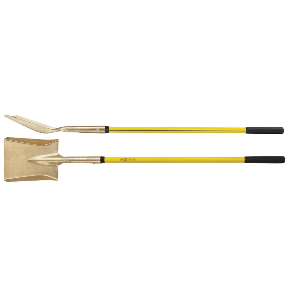 Shovel Square Pt Long Handle, Non-Sparking, Non-Magnetic, Corrosion Resistant - 1