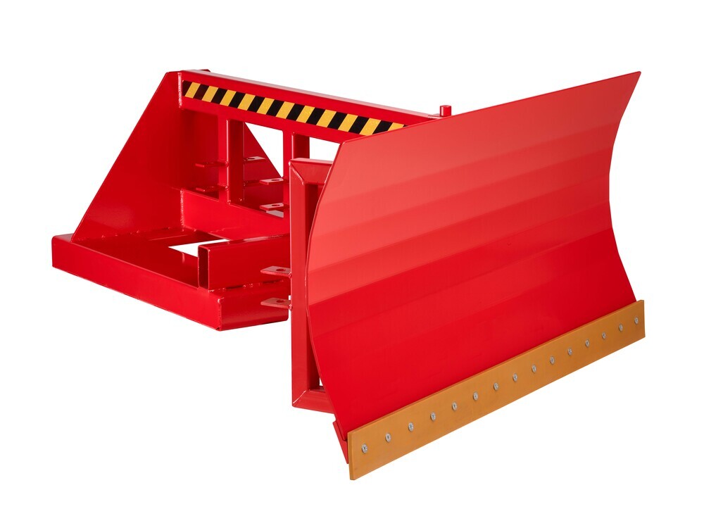 Schneeschieber Typ RSP-15 für Gabelstapler, Stahl pulverbeschichtet, LxB 1250 x 1500 mm, rot - 2