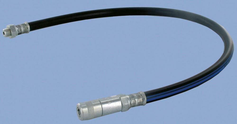 Lubrication hose (300 mm, PAK= 3 pieces) w hydraulic gripper head, connection M10 x 1, PAK= 3 pieces - 1