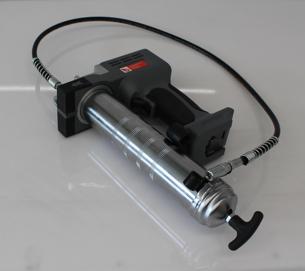 Batteridriven fettspruta, 21V, komplett med laddare, väska och tryckslang - 3