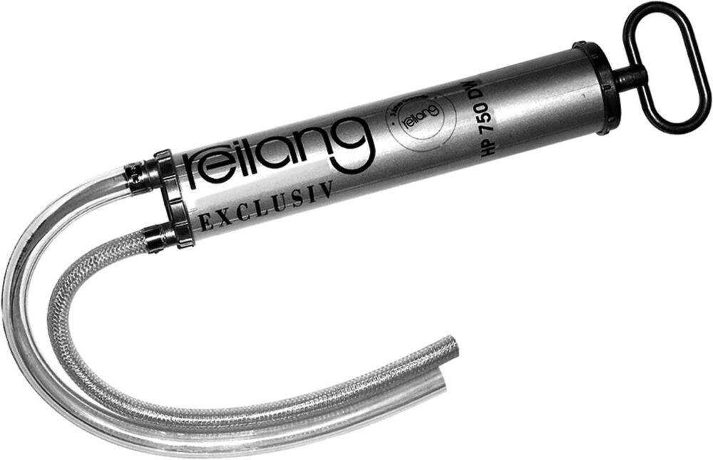 Dubbelverkande handpump av aluminium, slagvolym 260 ml - 1