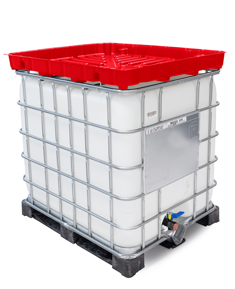 IBC funnel - Full Size Funnel - Chemically Resistant Polyethylene - Red - 2