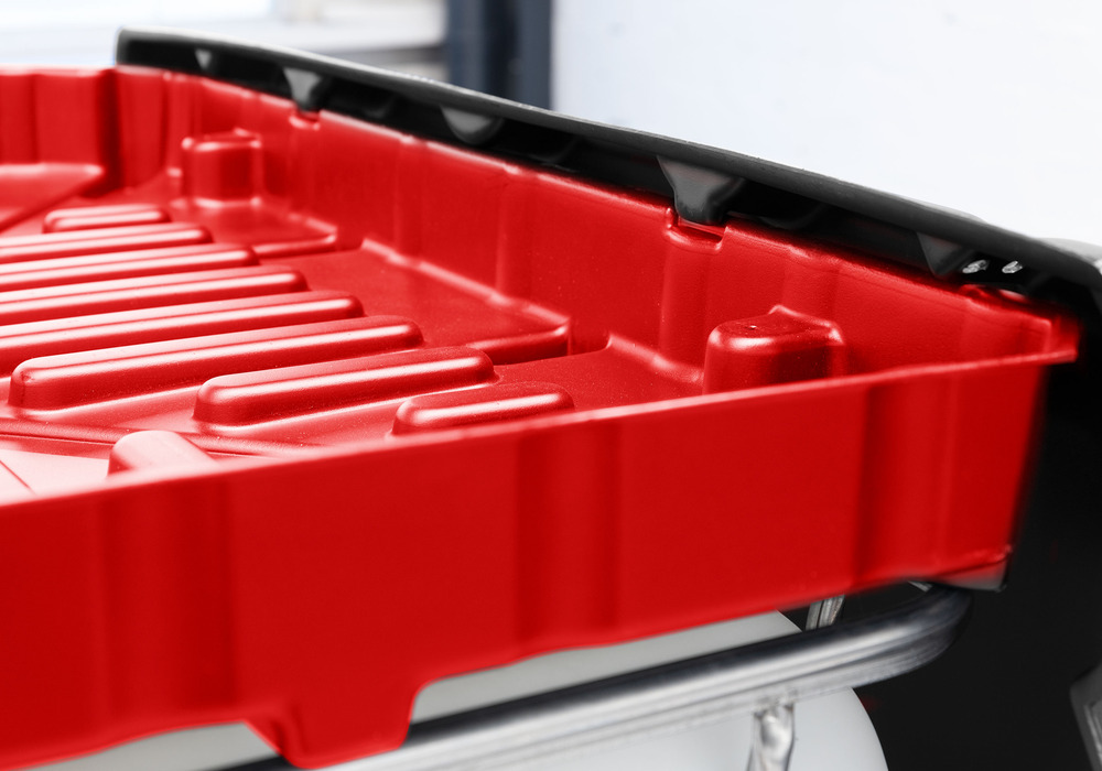 IBC funnel - Full Size Funnel - Chemically Resistant Polyethylene - Red - 3