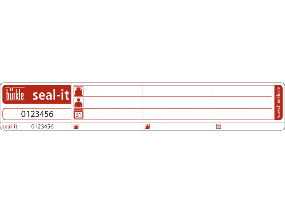 Sicherheitsplombe seal-it, 1 Rolle mit 500 Etiketten - 1