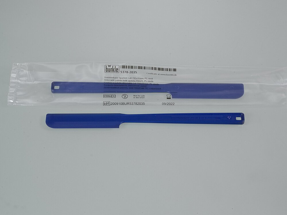 Spatel för engångsbruk, detekterbara, L x B 192 x 20 mm, 100 styck - 5