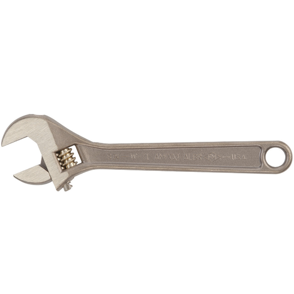 Wrench Adjustable 10" OAL, Non-Sparking, Non-Magnetic, Corrosion Resistant - 1