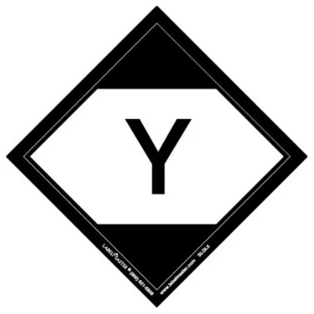 Limited Quantity Label, "Y", 100mm x 100mm, Paper, Roll of 500 - DOT Labels - 1