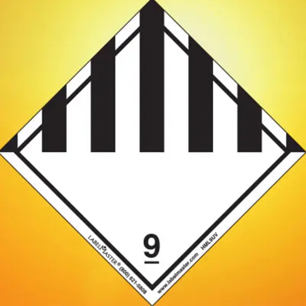 Miscellaneous Dangerous Goods Label, Polypropylene for UV Exposure, Paper, Roll of 500 - DOT Labels - 1