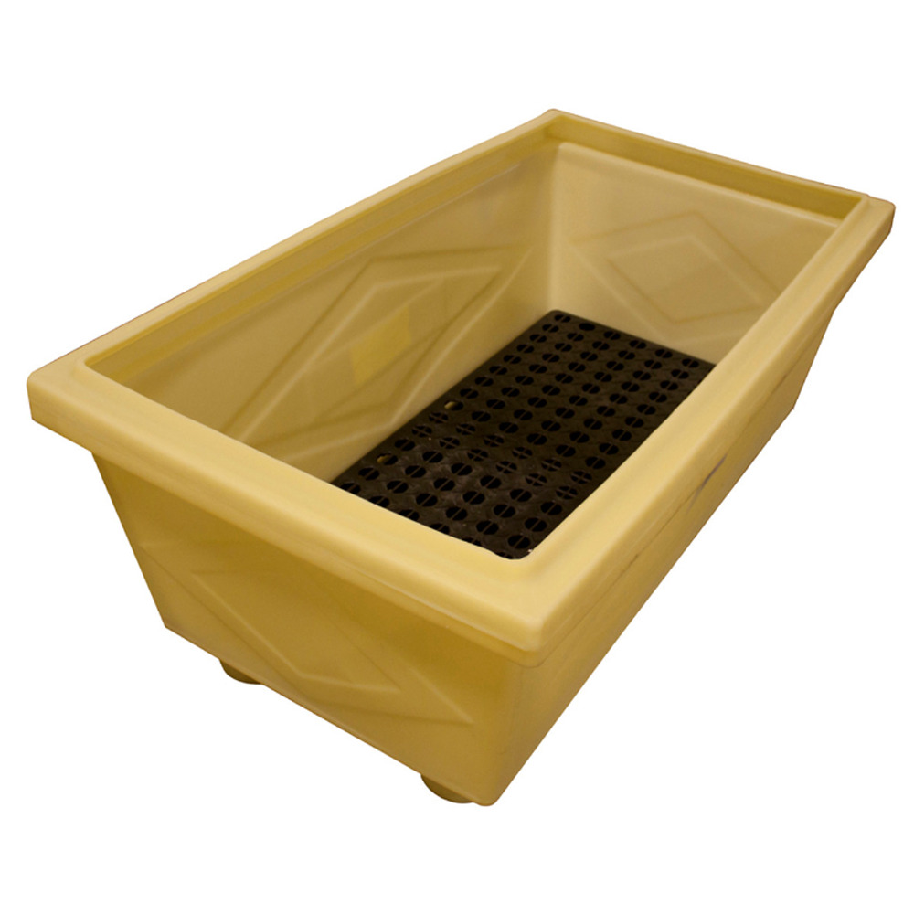 Poly Safety Pack Outdoor Drum Storage - Yellow - Without Drain Plug - 2