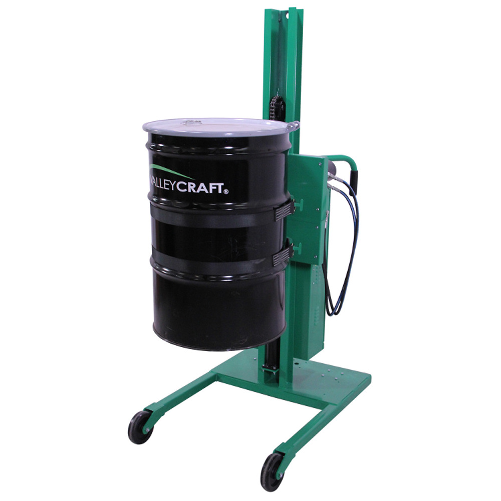Drum Lifter & Rotator - Battery Powered - Steel Construction - Poly Wheels - Green - 5