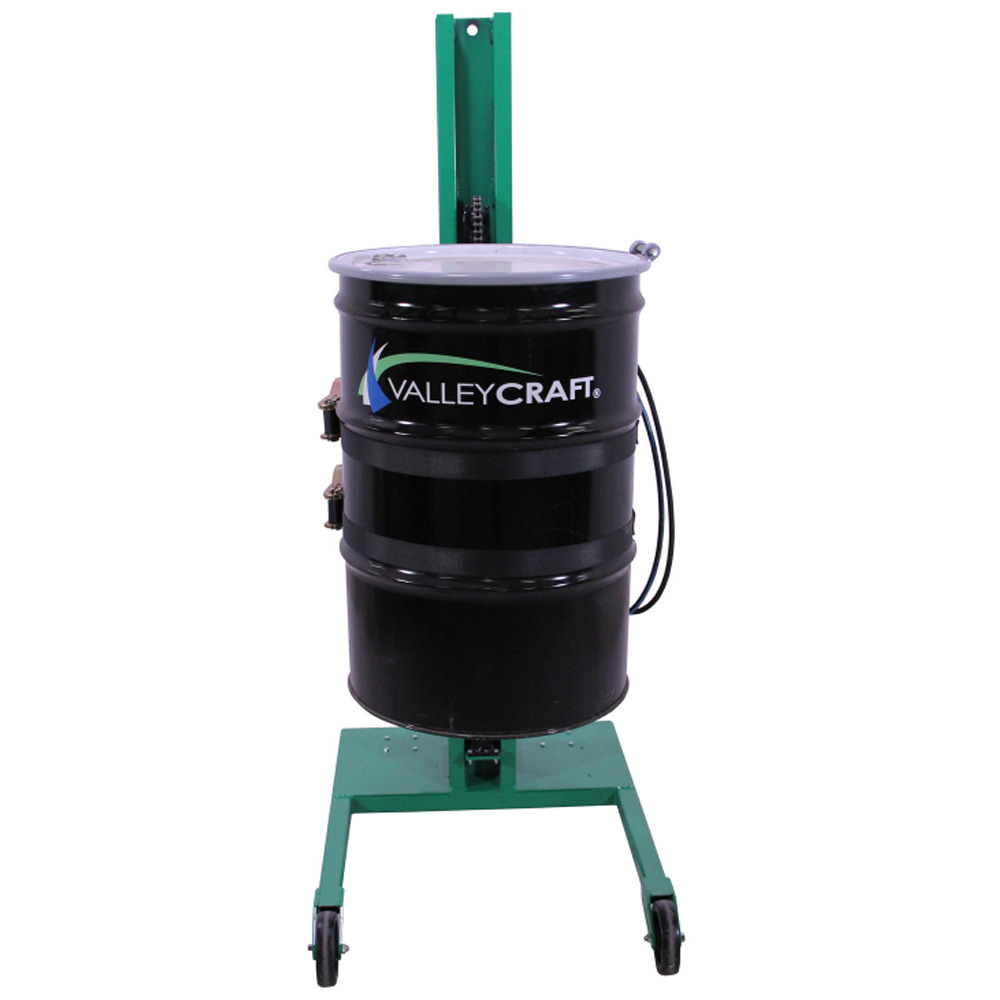 Drum Lifter & Rotator - Battery Powered - Steel Construction - Poly Wheels - Green - 6