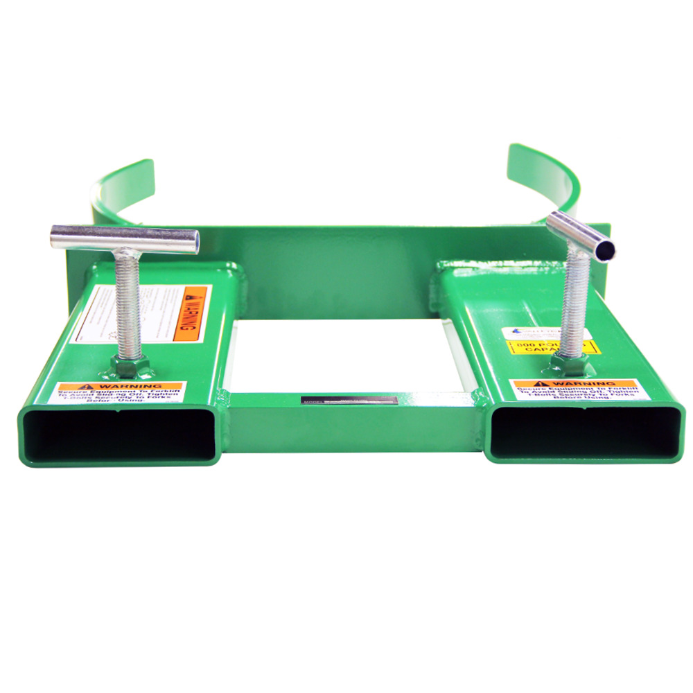 Drum Gripper - 6 x 2 Fork Pockets - 800 lbs Load Capacity - for Steel Ribbed Drums - 4