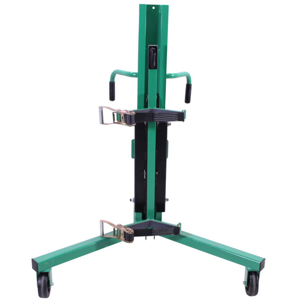 Portable Cylinder Lifter - Hydraulic Pump - Steel Construction - 800 lbs Load Capacity - 3