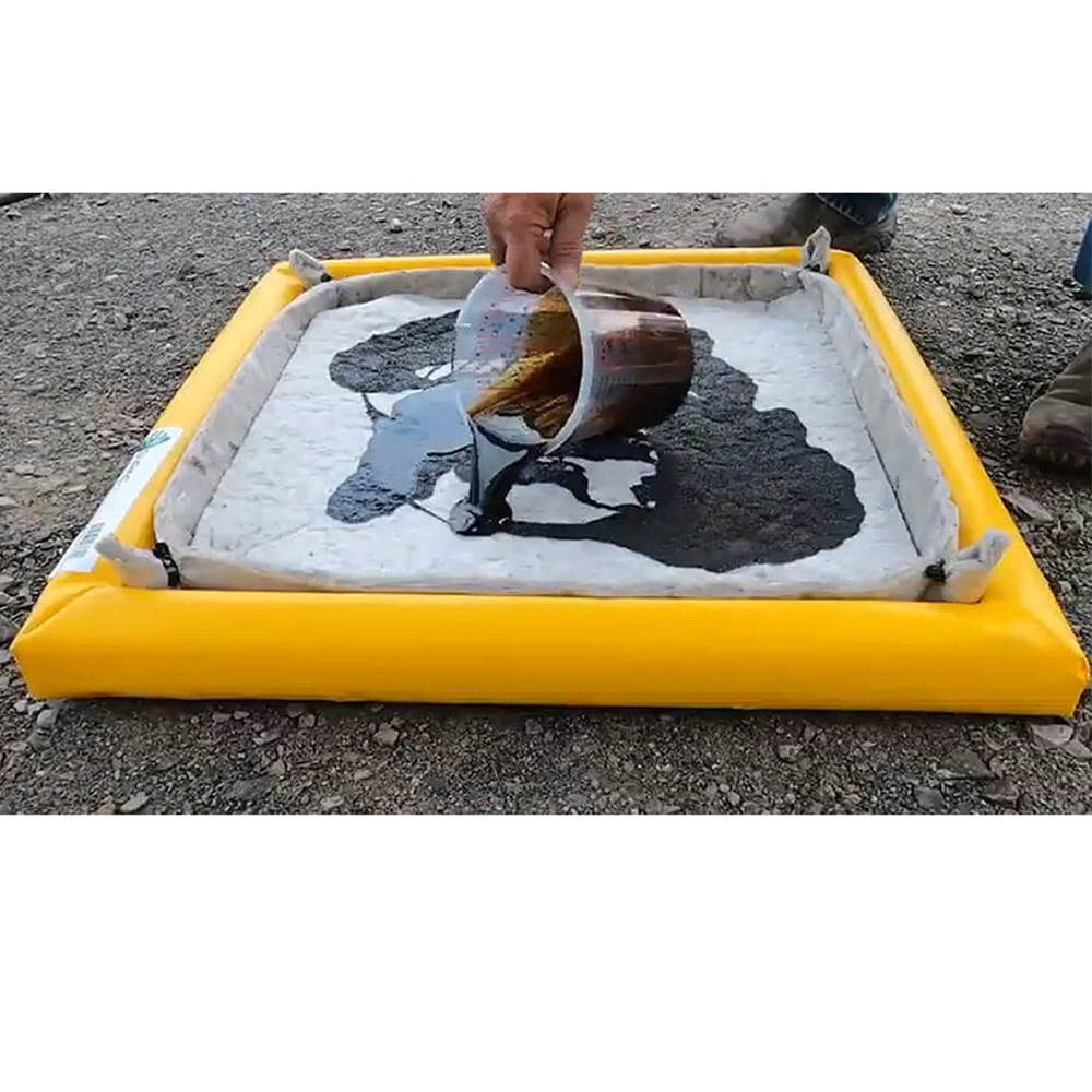Poly Filter Spill Pads - 2' x 2'x 3" - Yellow - 3