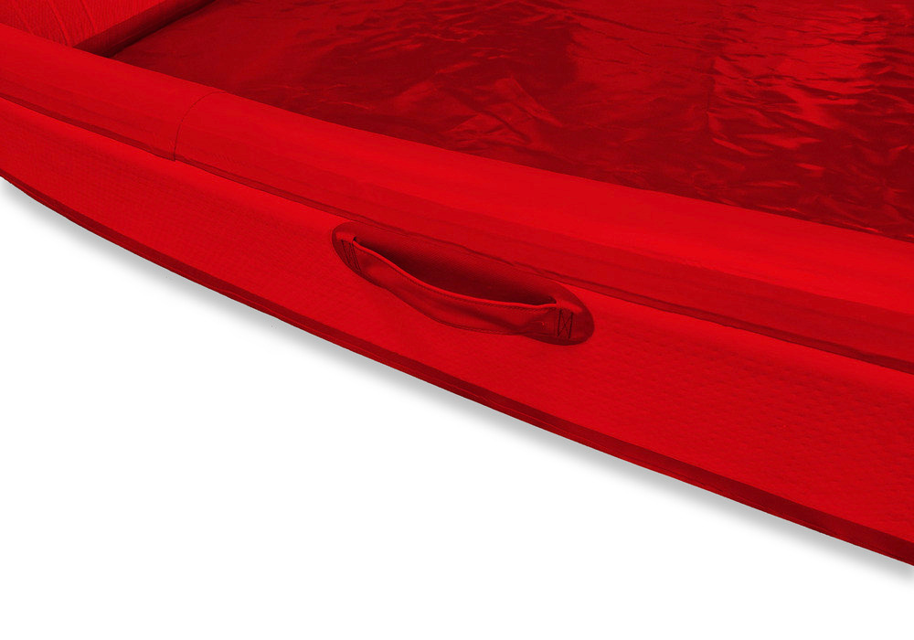 Bac de rétention, gonflable, DropStitch, 1000 x 1000 x 200 mm, 200 litres, rouge - 4