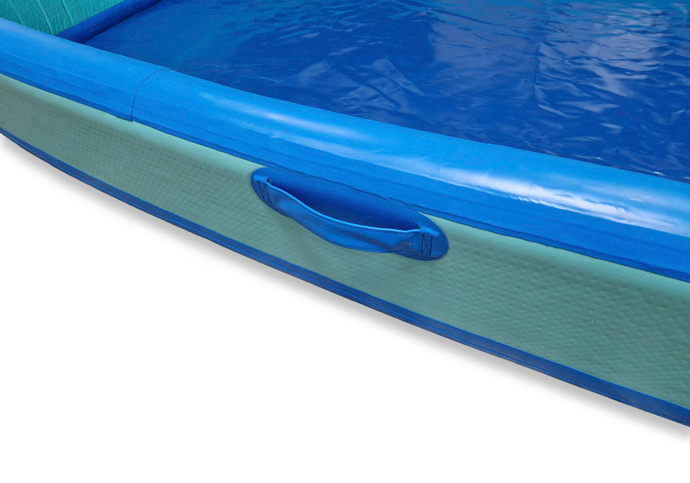 Bac de rétention, gonflable, DropStitch, 1000 x 1000 x 200 mm, 200 litres, bleu - 4