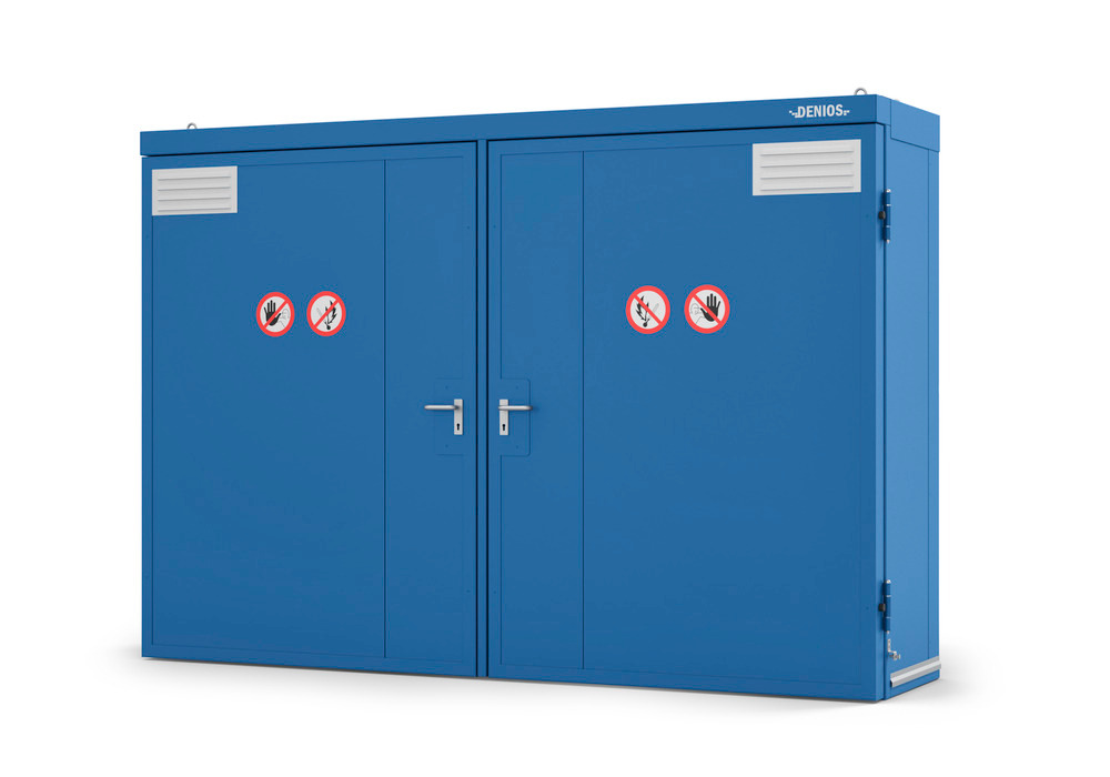 Gasflessenberging GFT 33.9, voor maximaal 24 gasflessen van 50 liter elk, in twee opslagsecties - 3