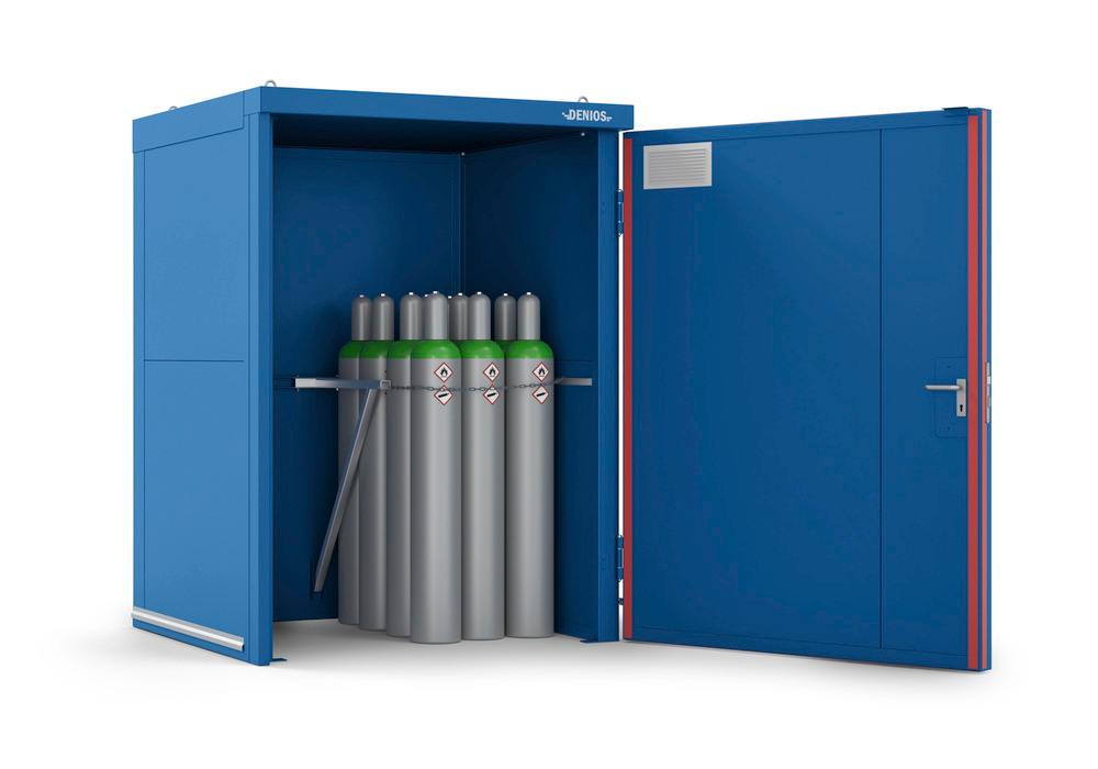Local pour bouteilles de gaz GFT 17.15, pour jusqu’à 24 bouteilles de 50 litres - 1