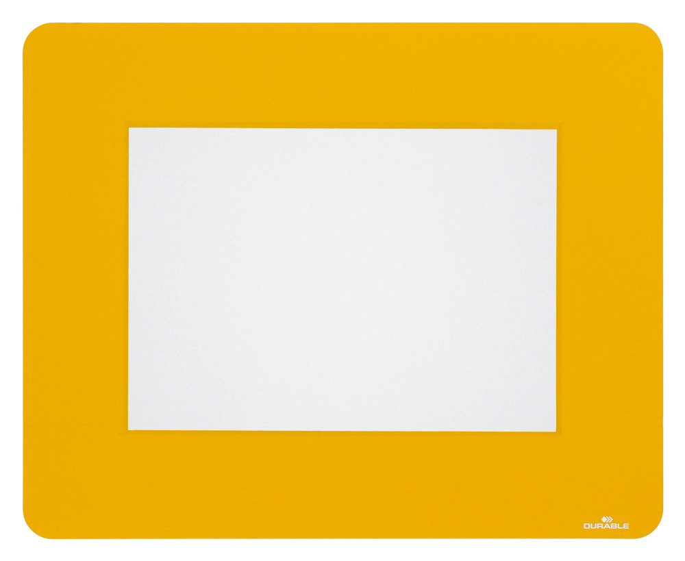 Durable Bodenmarkierungsfenster, DIN A5, ablösbar, signalgelb, VE = 10 Stück - 1