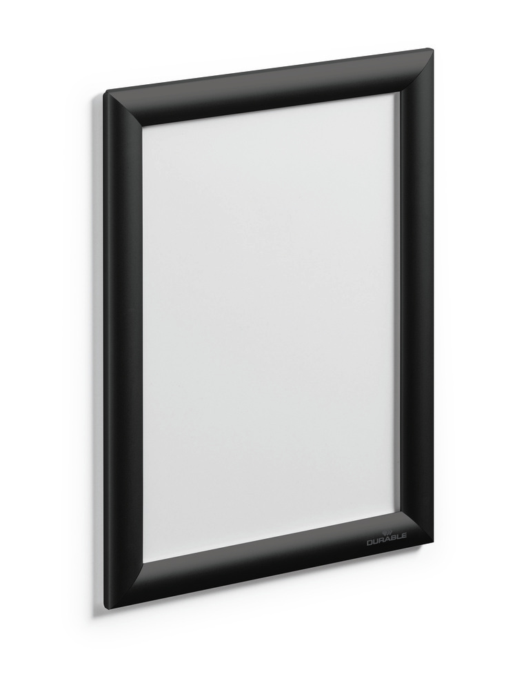 Durable Klapprahmen, Aluminium, DIN A 4, schwarz, Sichtmaß 279 x 192 mm (H x B) - 1
