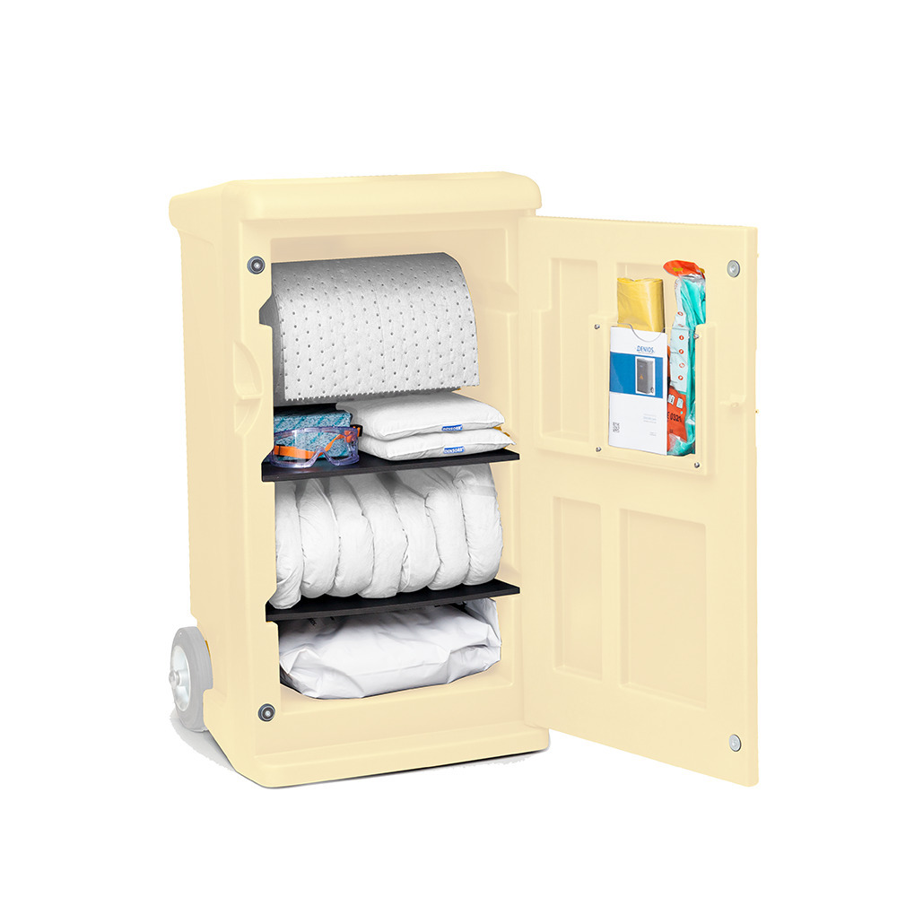 Emergency Spill Kit Refill - Oil-Only - Medium - Absorbs 100 Gallons - Lockable - 1