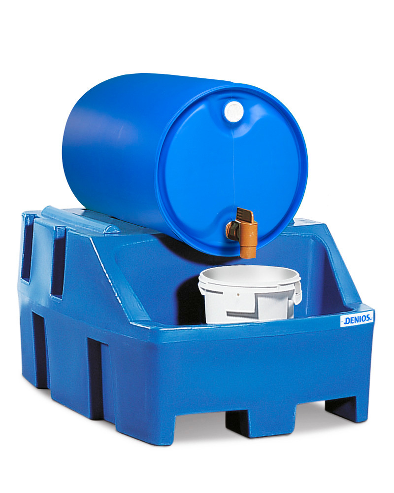 Tapstation PolySafe RS, polyethyleen (PE), blauw, voor 1 vat van 200 liter - 1