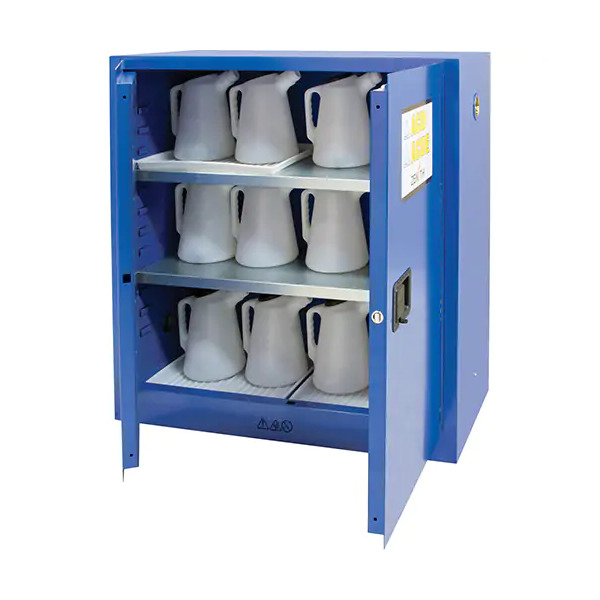 Corrosive Liquids Cabinet, 30 gal., 43" x 44" x 18" , Manual door - 3