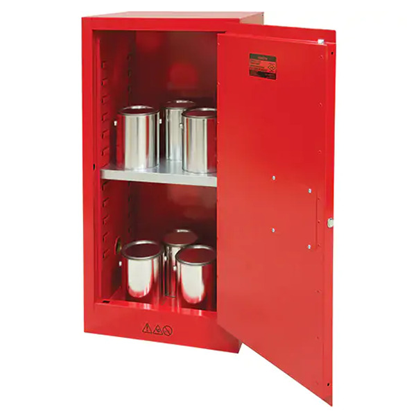 Flammable Cabinet, 20 gallon, FM Approved, paint and ink storage, self-closing doors - 3