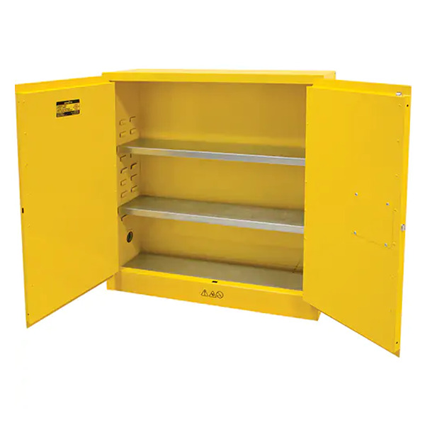 Flammable Storage Cabinet, 24 gal., 2 Door, 43" W x 44" H x 12" D , Manual door - 3