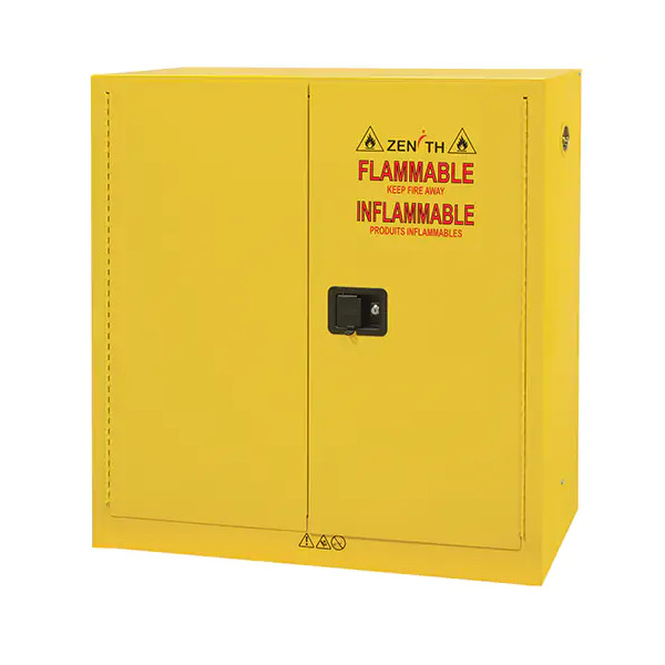 Flammable Storage Cabinet, 24 gal., 2 Door, 43" W x 44" H x 12" D , Manual door - 2