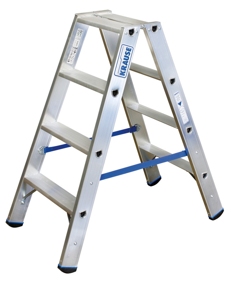 Aluminium dubbele ladder, 2x4 treden