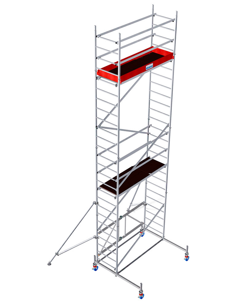 Faltgerüst aus Aluminium, 7,80 m Arbeitshöhe - 1