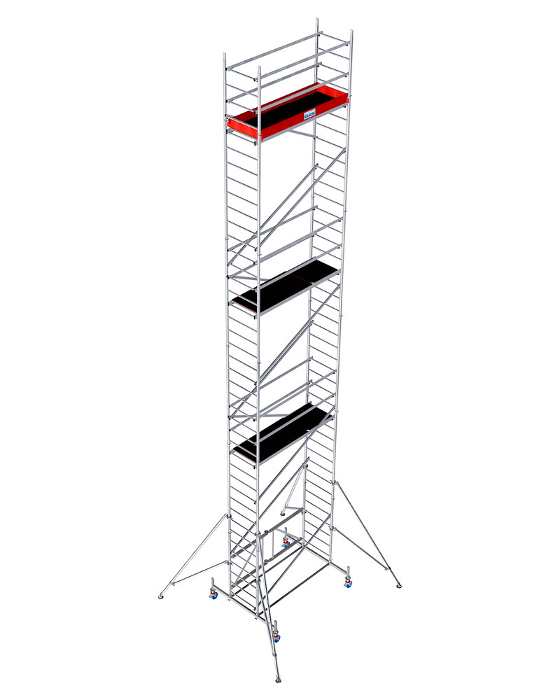 Faltgerüst aus Aluminium, 11,80 m Arbeitshöhe - 1