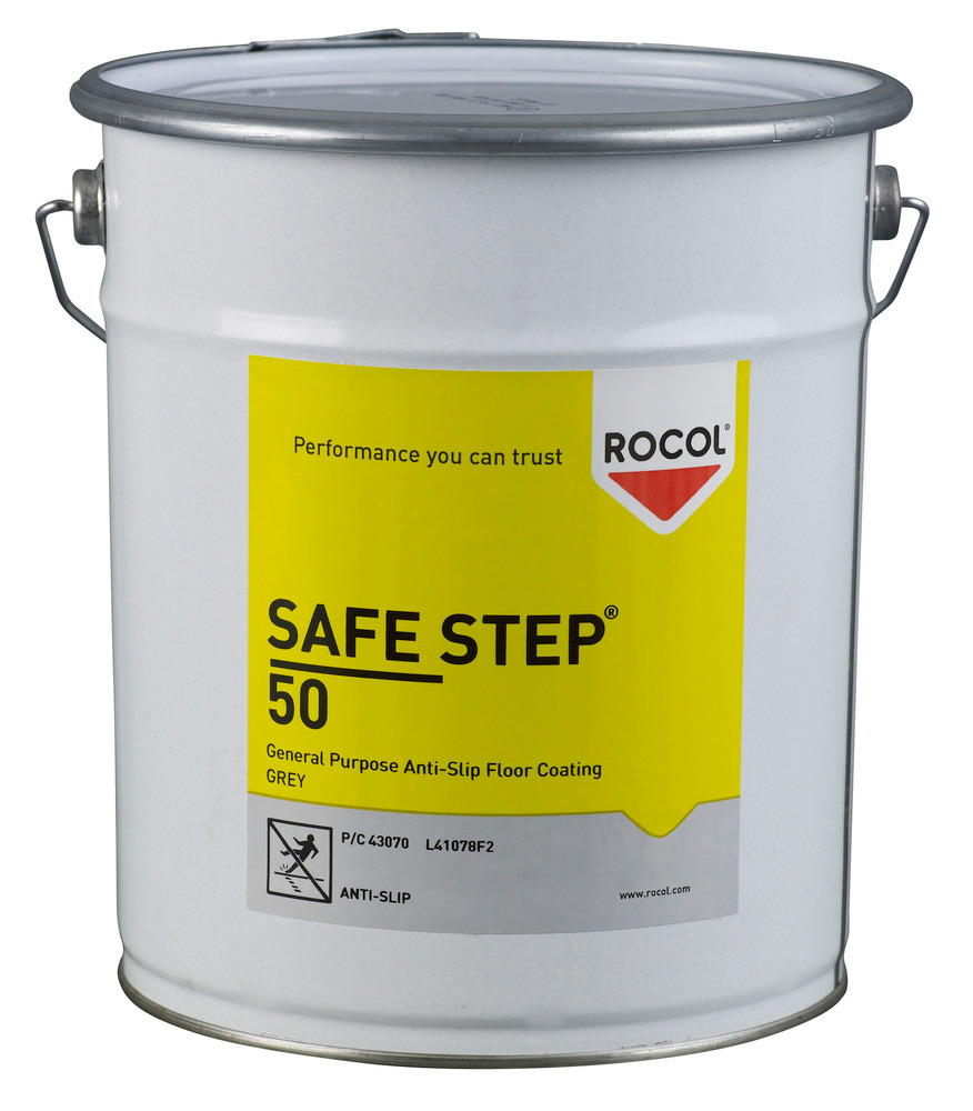 Antislipcoating Safe Step 50, beloopbaar, 5 liter, grijs