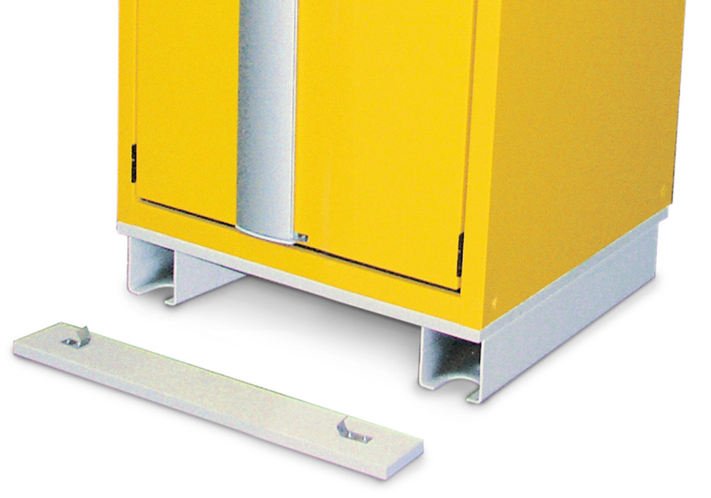 asecos transport base for hazardous material cabinets, 600 mm wide