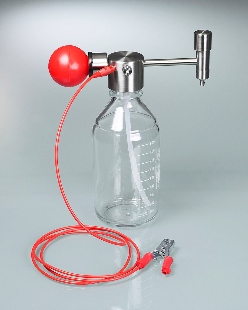 Bomba de disolventes Mini en acero inox, para recipientes pequeños hasta 5 l, accionamiento manual - 1